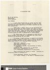 Letter from William Blount Rodman III to Edmund Harding